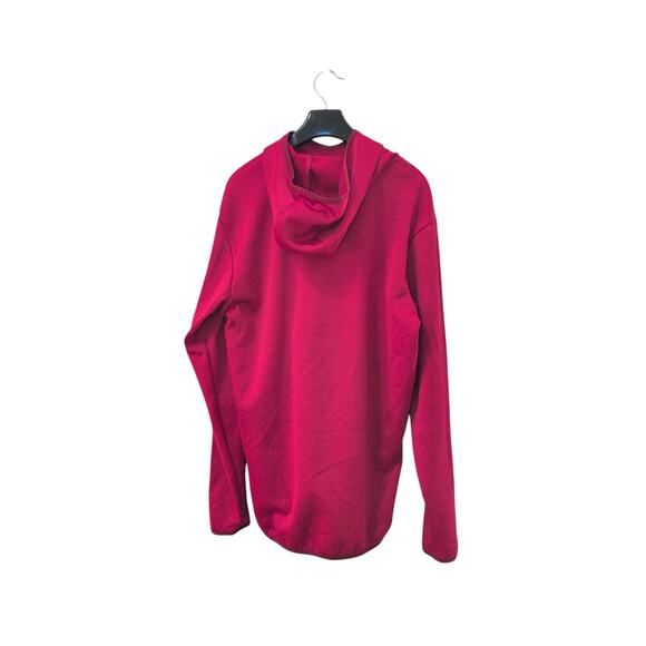 Adidas Men’s Climawarm Pullover Hoodie Red Size Large Athletic Sweatshirt - Picture 2 of 2